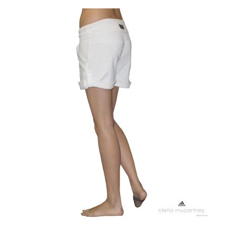Adidas Stella McCartney Shorts Fitness Pilates /weiss /Gr.40