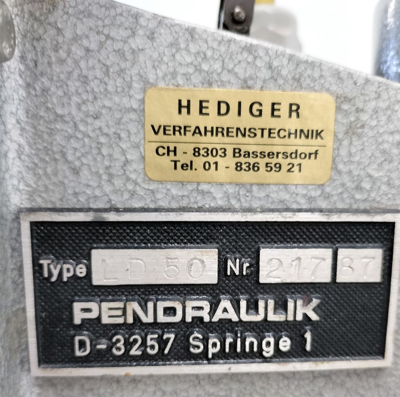 Alle Maschinen: Pendraulik Disperlux LD 50 EX typ HWM – Gebraucht aus Niederdorf von LeptonAG_Labor 6