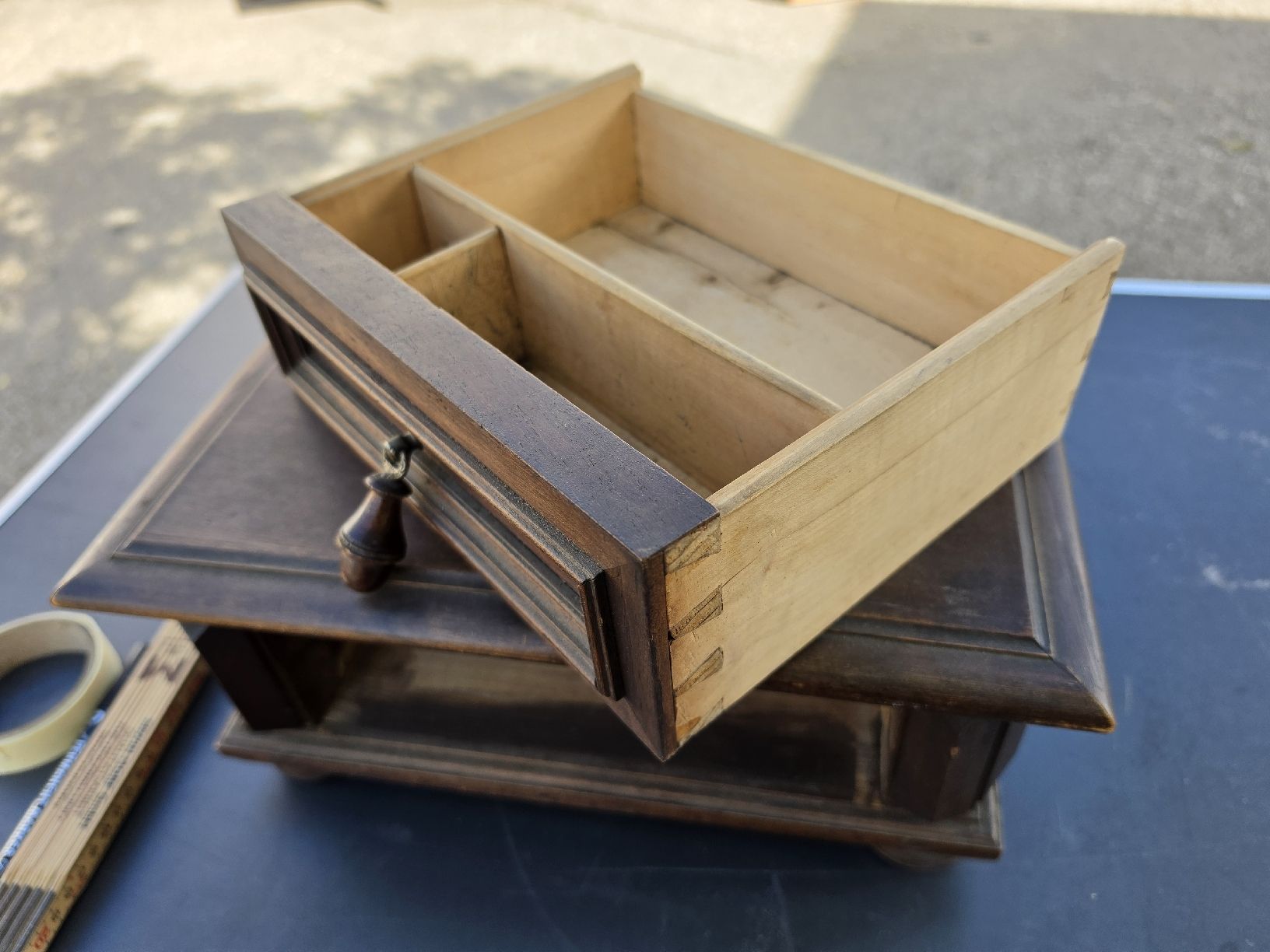 Cassapanche: Holzschatulle mit Schublade antiker Stil – Usato da Mettlen venduto da elios0888 9
