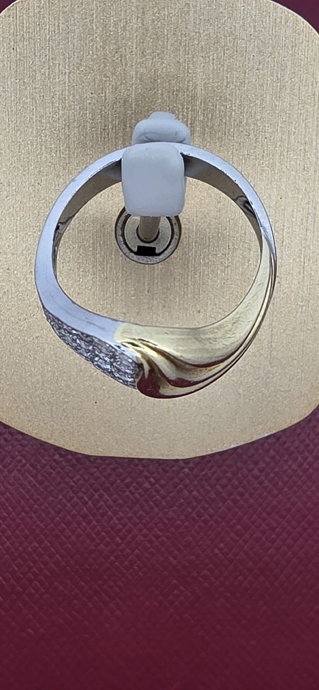 Anelli: 18 Karat GG/WG Ring mit Brillanten – Usato da Zürich venduto da Juwelier_Stauffacher 4