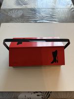 Seltene Vintage MEWA Metallbox Rot Industrial Design 60er