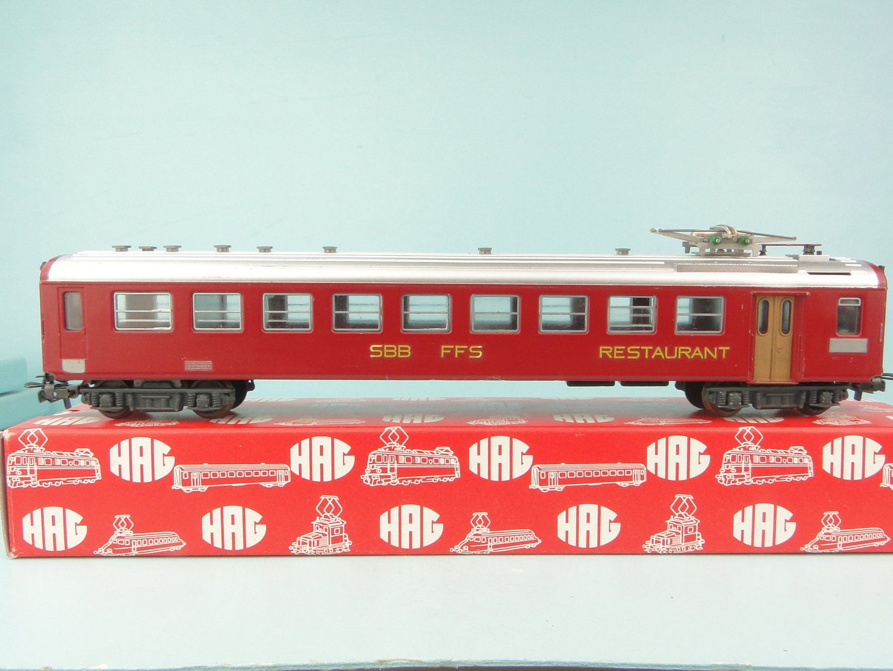Hag Modellini di ferrovie: HAG 2 SBB Restaurantwagen, AC – Usato da Bülach venduto da cann11 4