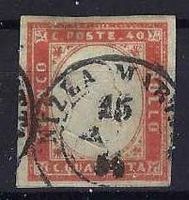 Sardinien 1855/63 Viktor Emanuel II 40 Centesimi