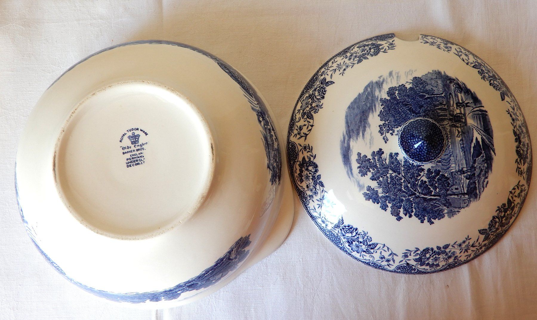 Johnson Brothers Ciotole: Suppenterrine Royal Tudor Ware Old England - Barker Bros – Usato da Senèdes venduto da tintinette43 4