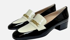 Bally schwarz/WEISS Dahlia- im Loafer-Stil aus Leder 39,5