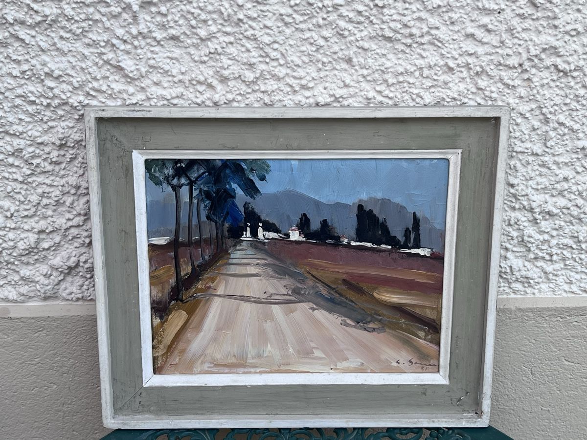 Dipinti: Gemälde Landschaft , Conrad Senn ( 419) – Usato da Glattfelden venduto da maa_qcj8