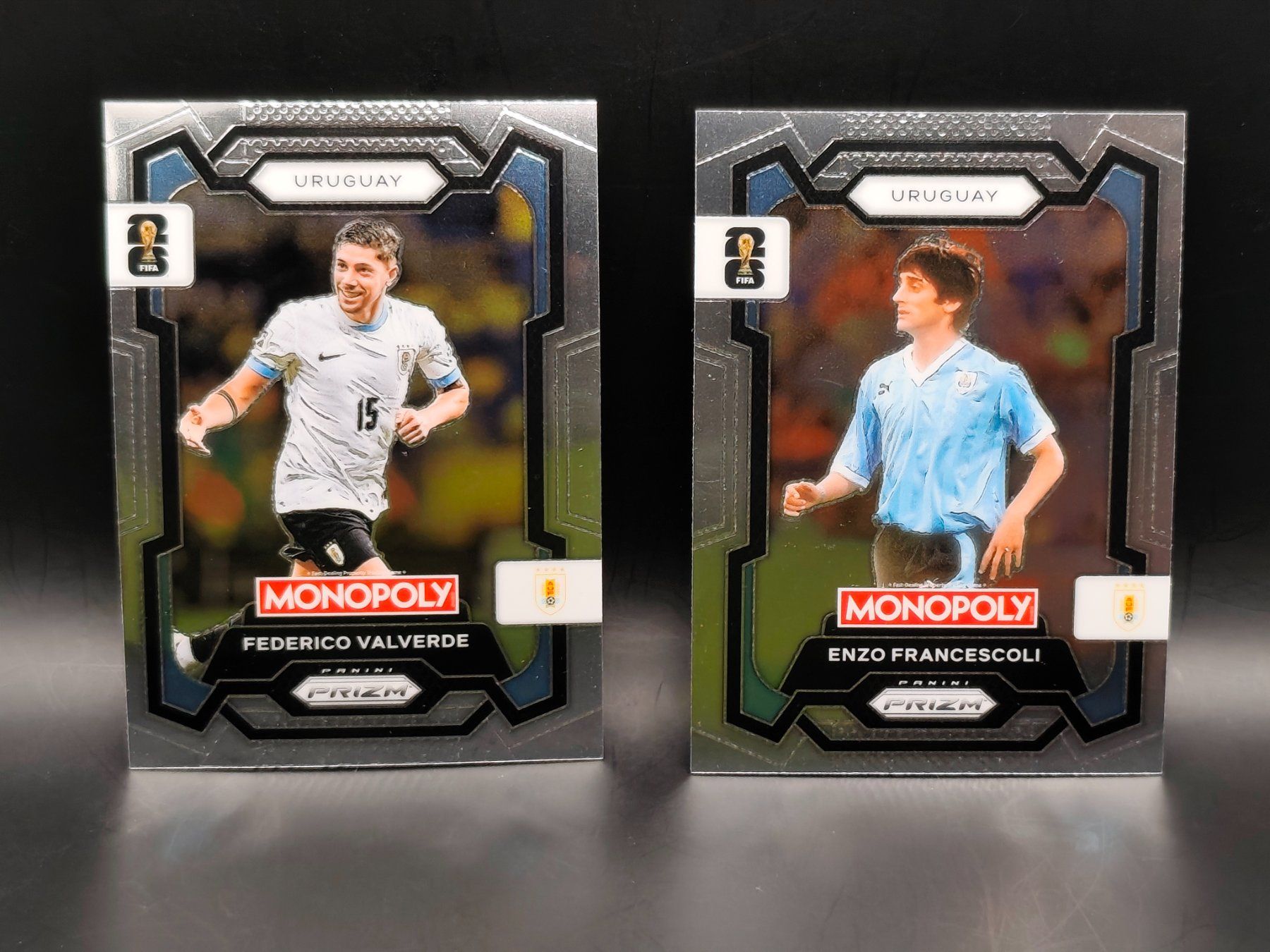 Panini Carte collezionabili: Valverde / Francescoli - Panini Prizm Monopoly - Uruguay – Usato da Ostermundigen venduto da DaCards