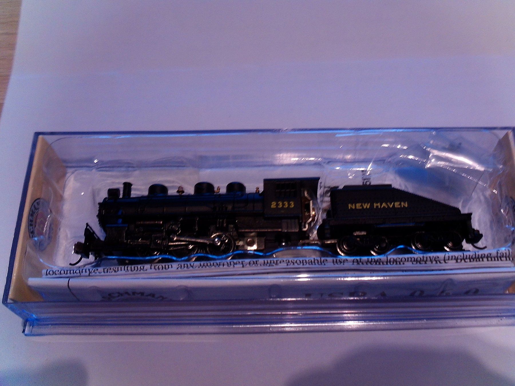 Spectrum Modellini di ferrovie: Bachmann US Dampflok New haven Spur N – Difettoso da Mönchaltorf venduto da Moni014