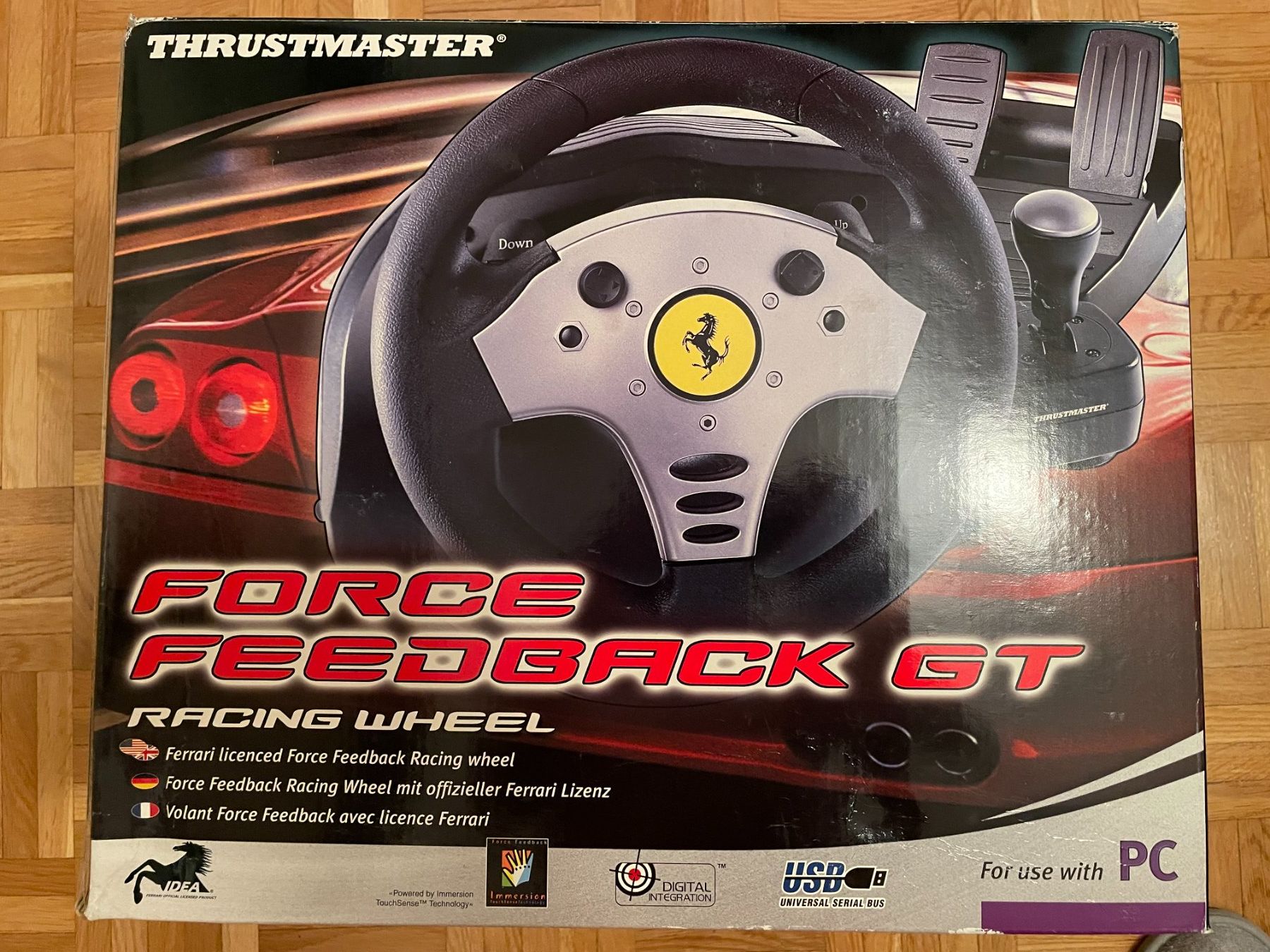 Thrustmaster Controller: THRUSTMASTER FORCE FEEDBACK GT STEERING WHEEL & PEDALS OVP – Usato da Viganello venduto da AMG_GT 1