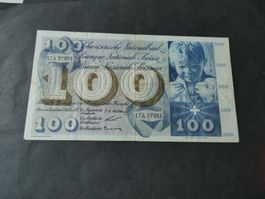 Schweiz 1957, 100 Franken