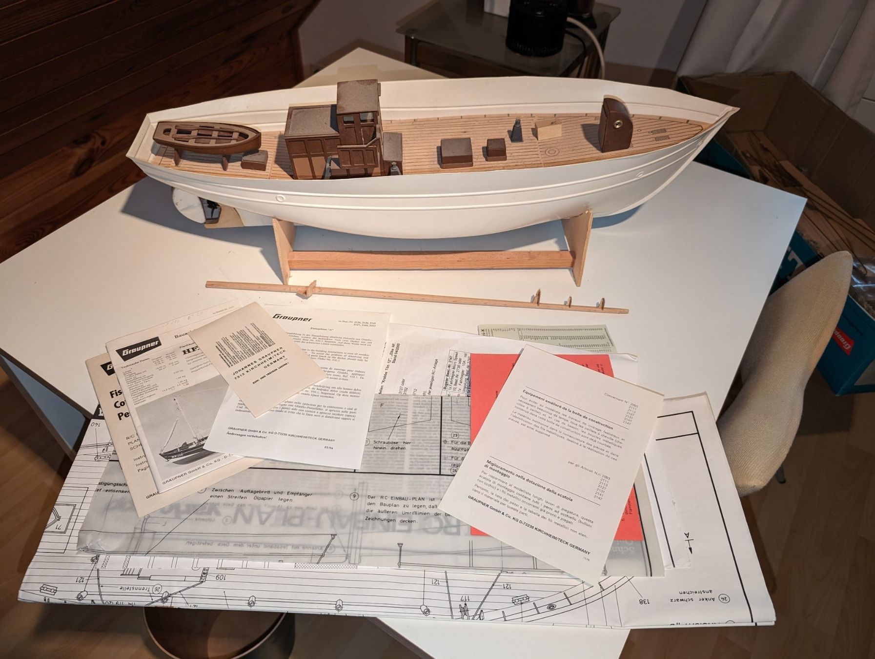 Graupner RC Modellbau: versandetes Projekt: Graupner Fischkutter "Elke" HF408 – Gebraucht aus Affoltern am Albis von  1