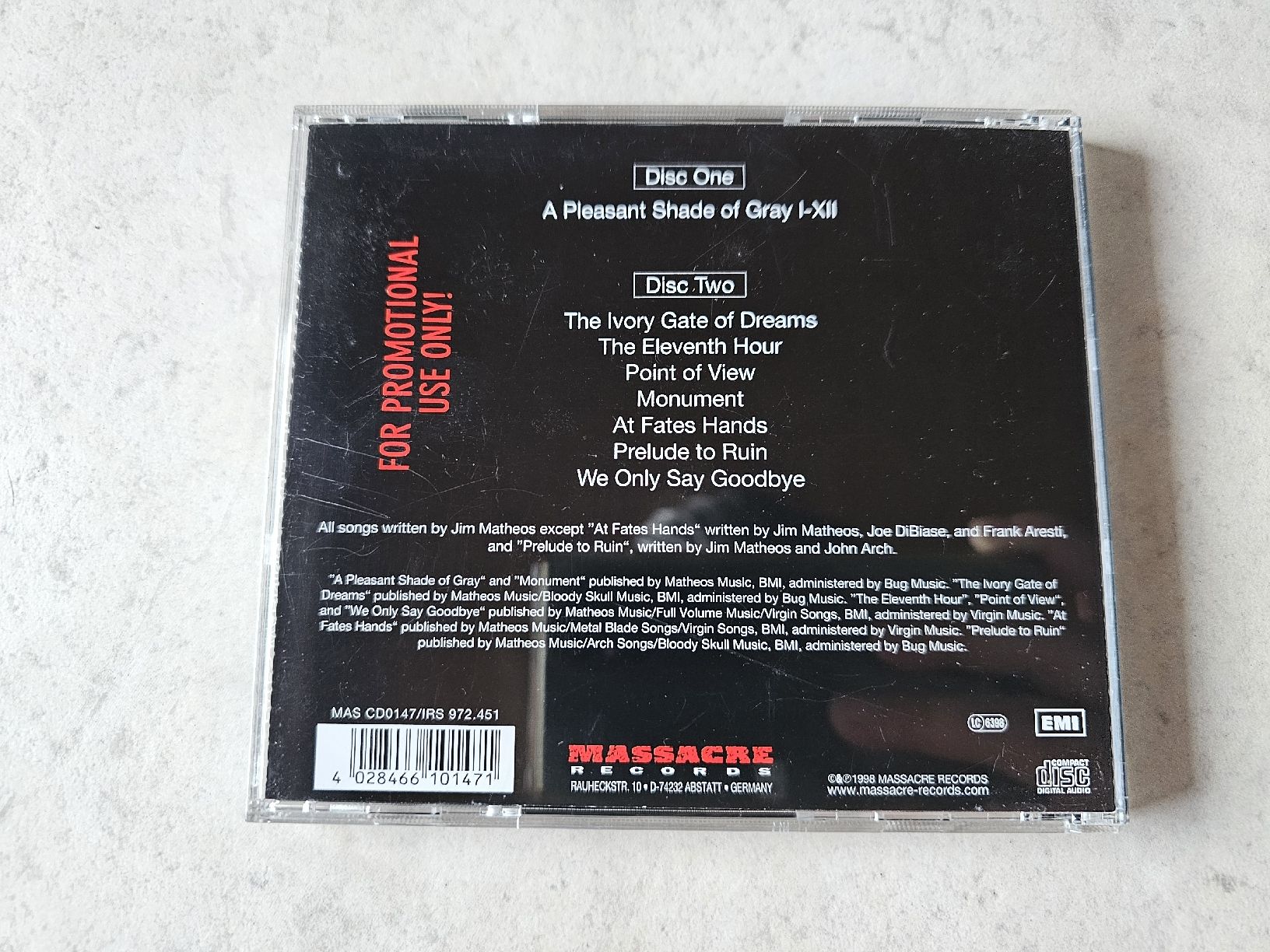 CD: Fates Warning  -  Still Life – Usato da Schneisingen venduto da backstore24 1