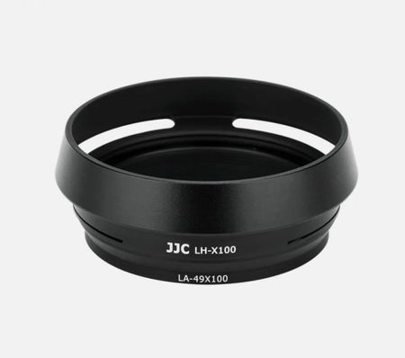 Lens Hood Sun Shade + 49mm Adapter Ring For Fuji X100