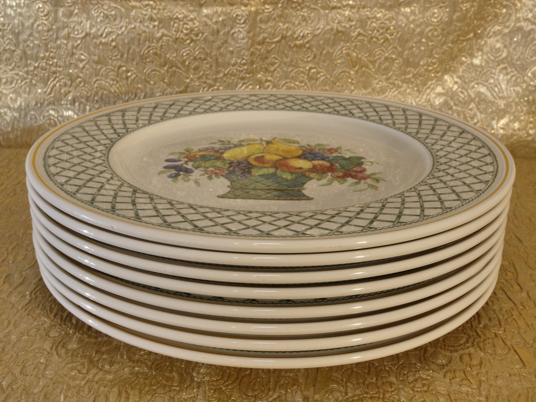 Villeroy & Boch Piatti: Villeroy & Boch: 8 Maxi-Teller //Basket – Usato da Lustmühle venduto da Glatisant