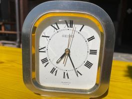 Vintage Seiko Quartz Tischuhr Wecker 80er Jahre Japan