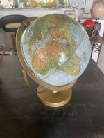 Ancien Globe Terrestre en Relief Scanglobe Danemark Année 70