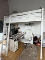 Hochbett weiss 200 × 140 cm
