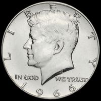 USA half dollar 1966 - ARGENT - seulement 1.-