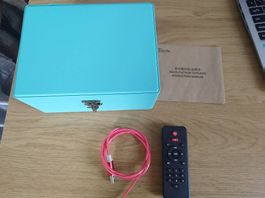 Lecteur cd et MP3, coffret cuir, autonome.