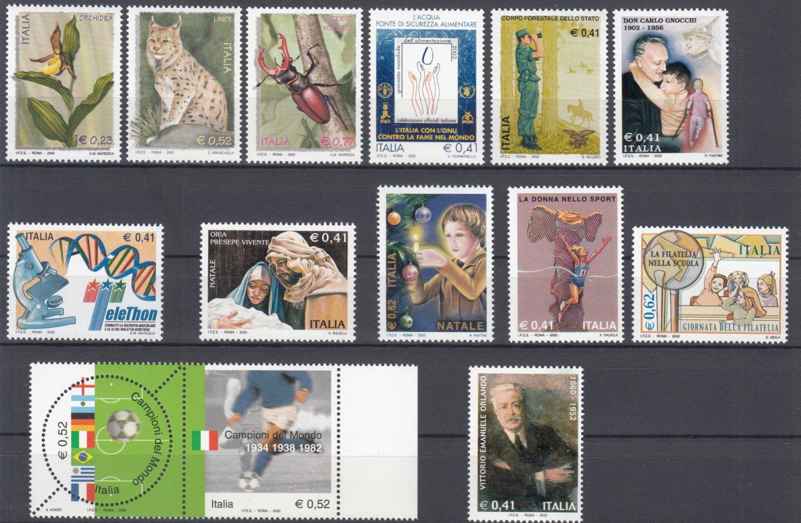 Alle Briefmarken: Italien 2002 postfrisch – Gebraucht aus Bürglen TG von StampGraf 6