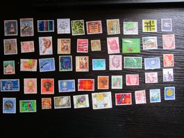 50 timbres suisses différents oblitérés