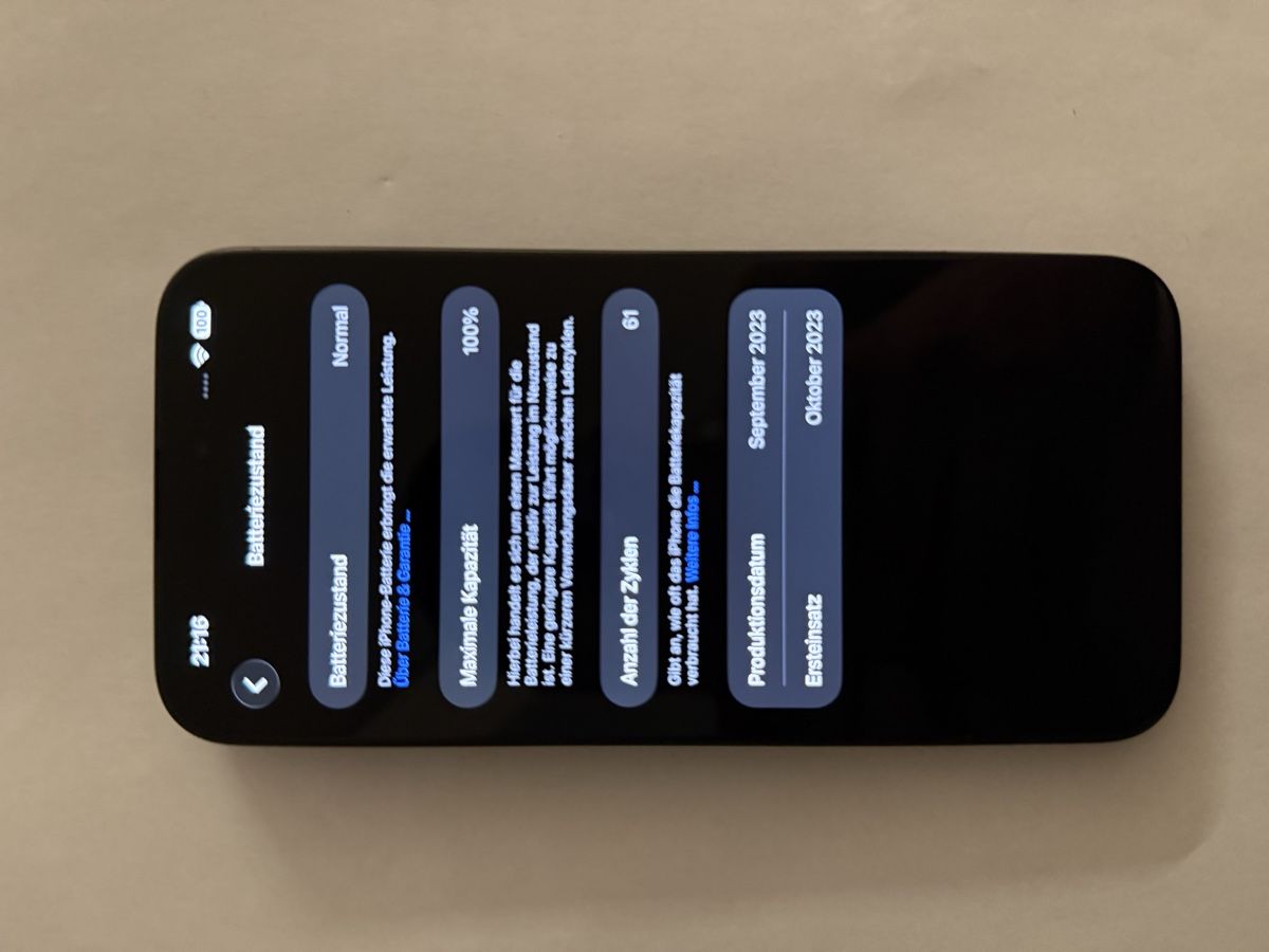 Apple Handys / Smartphones: Iphone 15 pro max 256gb – Neu (gemäss Beschreibung) aus Schafisheim von kev_q7x9 8