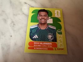 Panini Fifa Fussball WM 2026 Sticker Musab Aljuwayr KSA 9