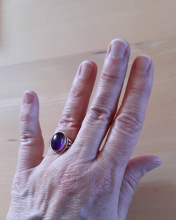 Anelli: Ring Silber mit Amethyst – Nuovo e nell'imballaggio originale da Burgdorf venduto da sik_mz9x 4