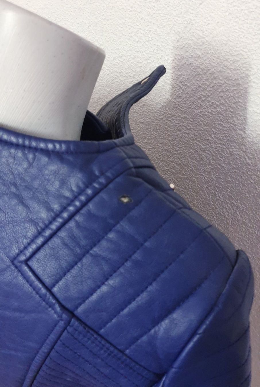 Morgan Jacken: MORGAN blaue Kunstleder Jacke Gr. 36 – Neu (gemäss Beschreibung) aus Füllinsdorf von Sternenblick19 5