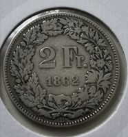 2 Franken 1862 Silber