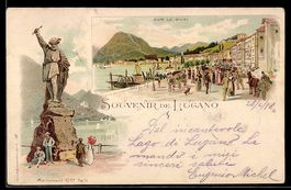 Litho Lugano, Monument Gme. Tell, Sur le