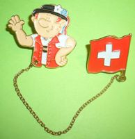 Doppel Pin Fahnenschwinger Folklore Plakette Medaille Jodler