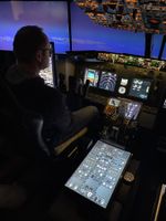 Flugsimulator-Cockpit (Jetmax Boeing 737-800)