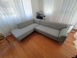 Ecksofa PFISTEE Johann Jakob Mia grau 256x200cm guter Zustan