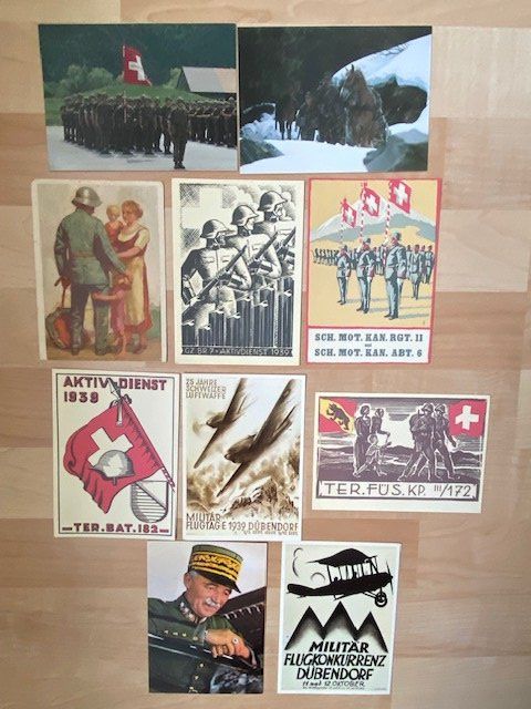 Ansichtskarten: 10 X POSTKARTEN  MILITÄR  CH ARMEE – Gebraucht aus Chur von silbermon 3