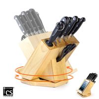 Messerblock mit Tabletthalter und Messer
