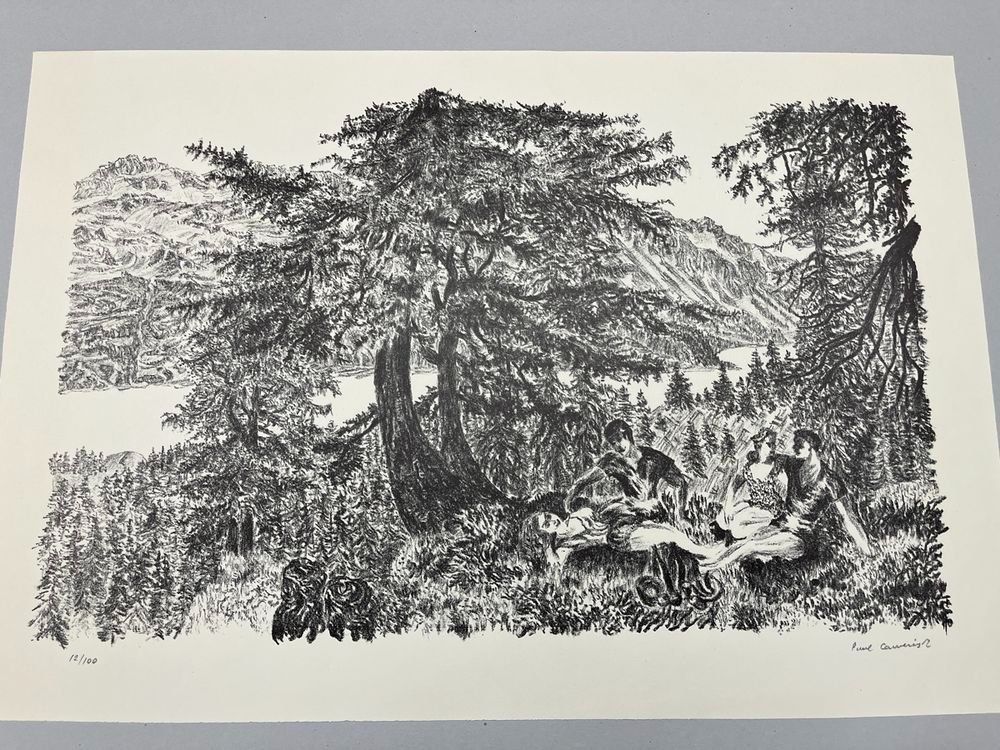 Grafica & Litografie: Paul Camenisch, handsigniert, nummeriert – Usato da Rain venduto da Pic-Ass