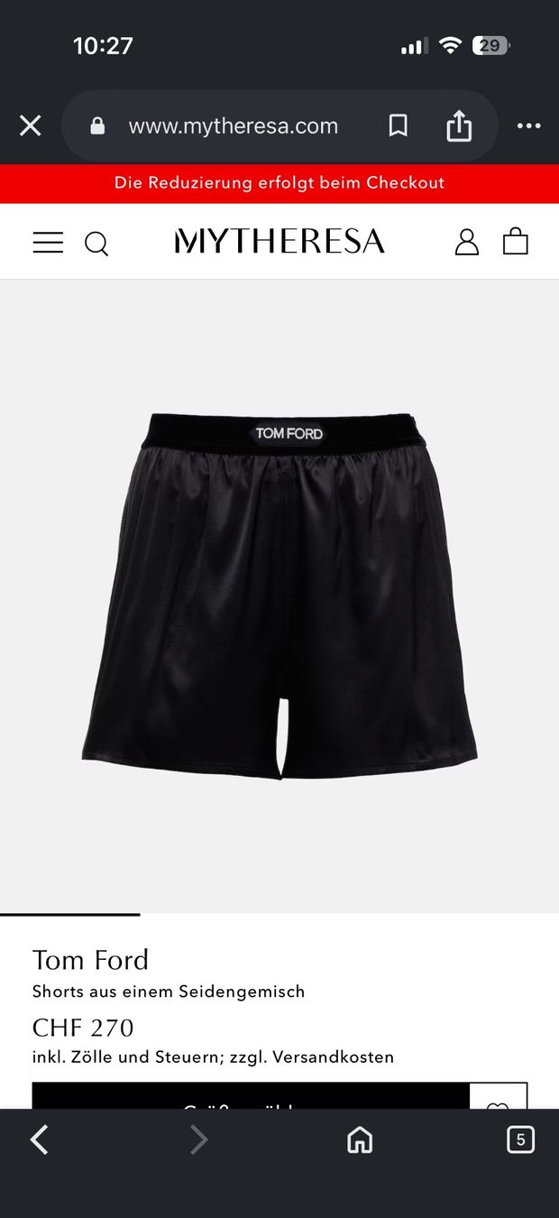 Tom Ford Pantaloni: Tom Ford - Shorts aus Seidemgemisch – Usato da Winkel venduto da Stankocuk