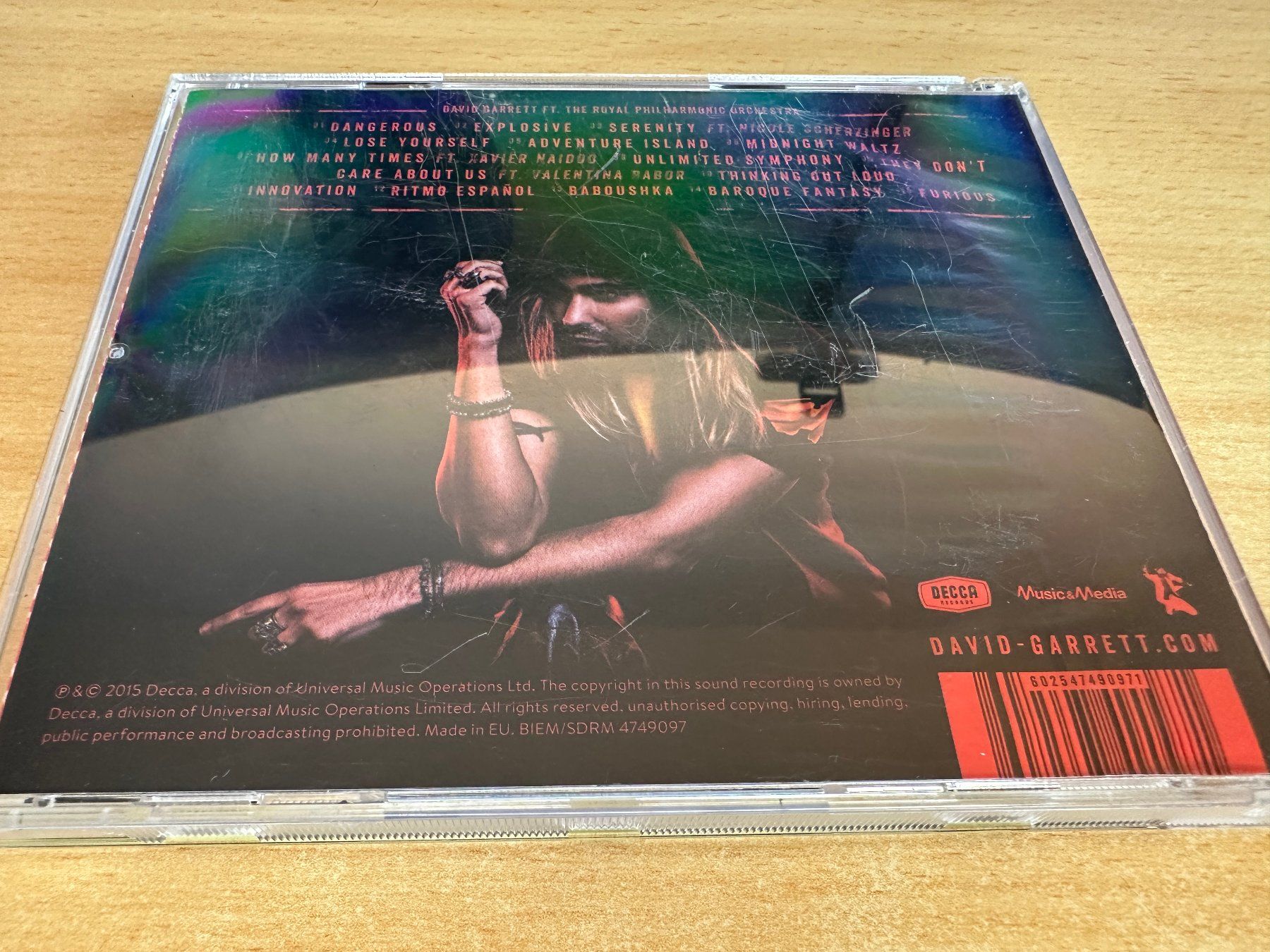 CD: David Garrett – Explosive – Usato da Rikon im Tösstal venduto da Alpenmutz 1