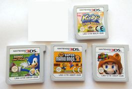 Nintendo 3DS - 4 Spiele (Mario, Kirby, Sonic)