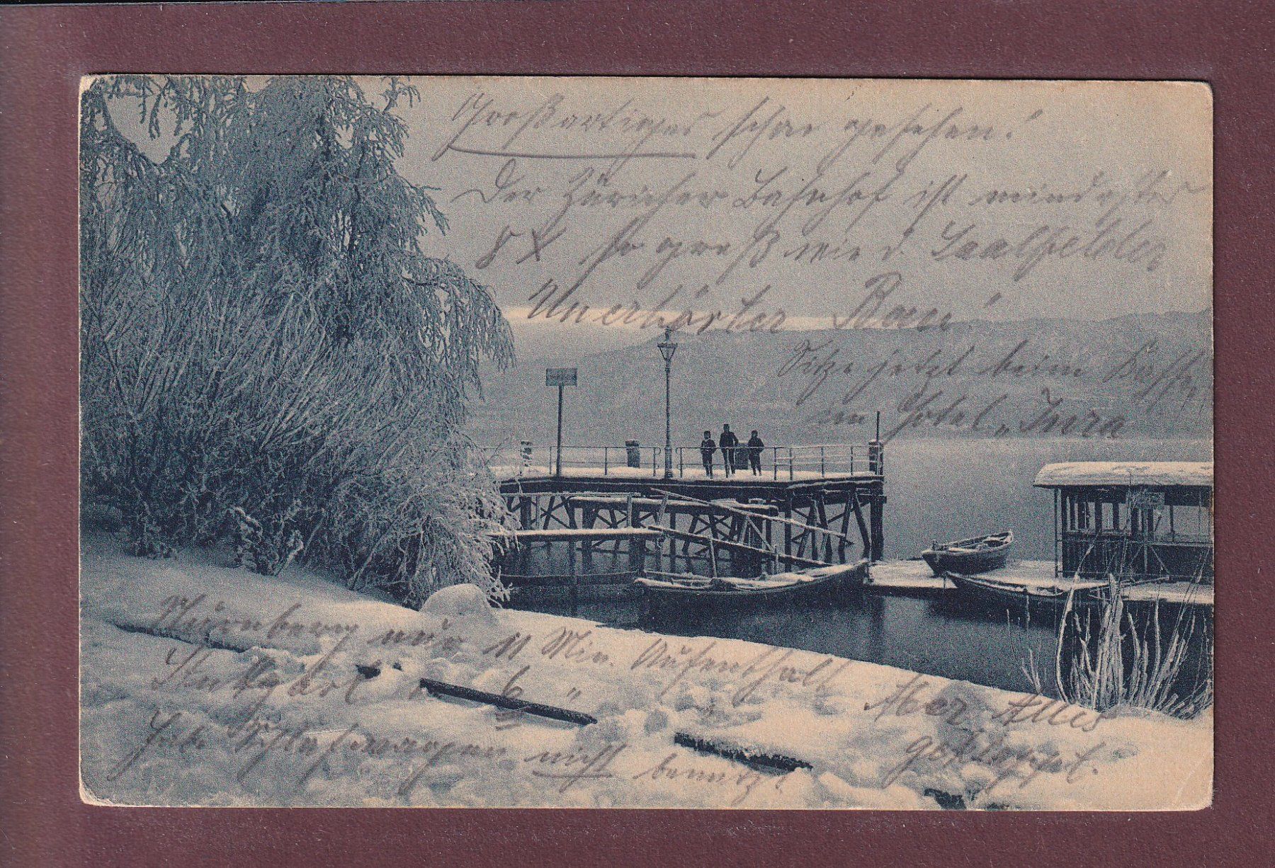 Cartes postales: ZÜRICH - Seefeldquai unter Schnee - 1908 – D'occasion à Pully par nicecards