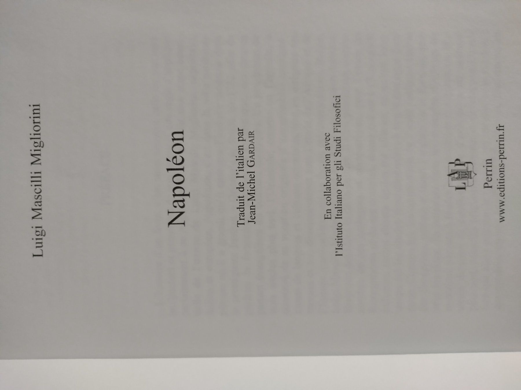 Bücher: Napoléon, Luigi Mascilli Migliorini, 2004 – Gebraucht aus Ollon VD von yva_g28f