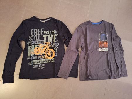2 Coole Jungen Langarmshirts Gr. 146-152