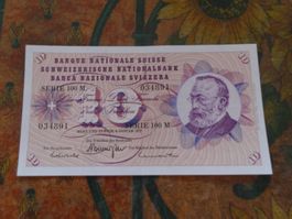 SUISSE  10  Francs  1977  (4891)  Billet