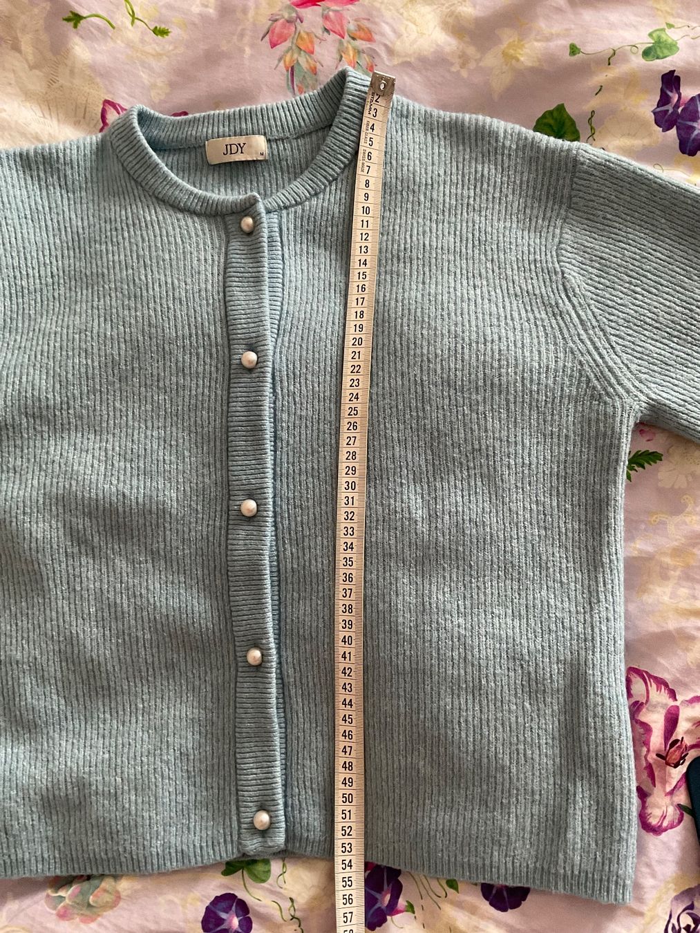 Giacche: JACQUELINE DE YONG Strickjacke Gr M hellblau – Nuovo (secondo la descrizione) da Urdorf venduto da alda02 5