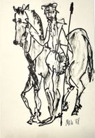Maggioni Umberto *1933, Tusche-Zeichnung 1958