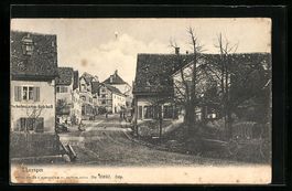 Thayngen, Strassenpartie mit Schuhwaren-