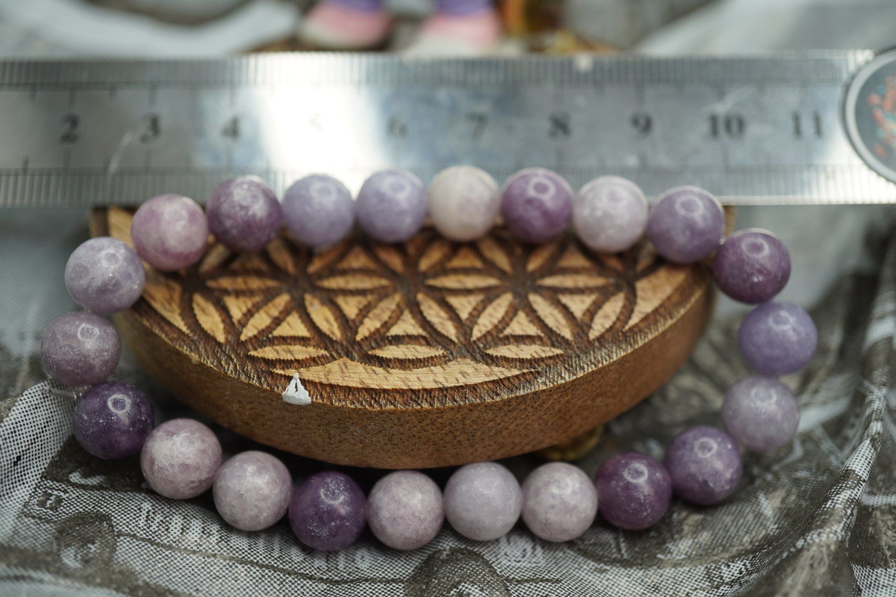 Minerali & Pietre curative: Lepidolith    Armband 8mm    (Räumung!) – Nuovo e nell'imballaggio originale da Eschenbach SG venduto da topstone 4