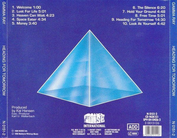 CDs: CD Gamma Ray - Heading for tomorrow (1990) – D'occasion à Möriken AG par mineralia 1