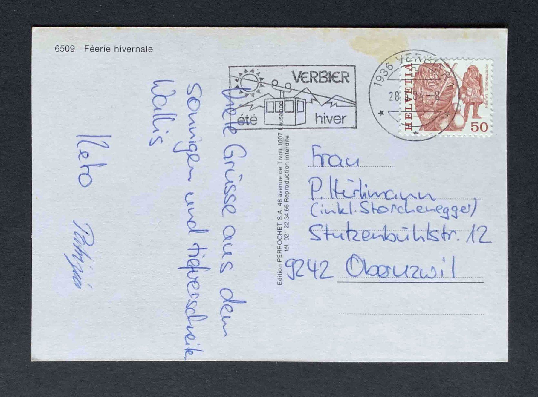 Cartoline postali: AK Féerie hivernale – Usato da Goldau venduto da artelier1 1
